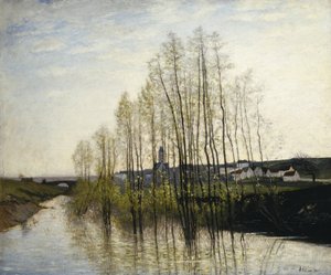 Flodlandskap, Champagne, 1876