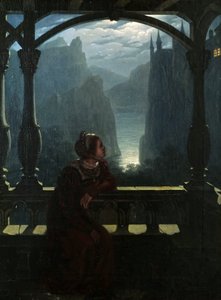 Riddarslottet i månskenet, 1817. av Carl Friedrich Hampe