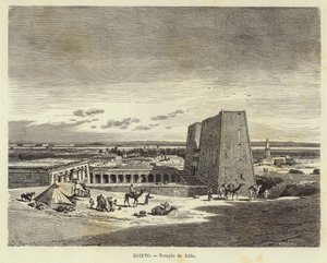 Egypten - Edfu tempel av Carl Friedrich Heinrich Werner