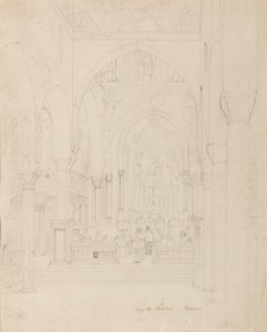Sicilien: Palatinska kapellet, Palermo, ca 1850 av Carl Friedrich Heinrich Werner