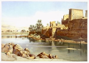 Isis tempel i Philae, 1870