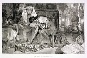 Kifo cha Mzaliwa wa Kwanza, karne ya 19 (kuchora kwenye karatasi). av Carl Friedrich Heinrich Werner