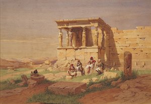Erechtheion. Karyatidernas veranda, 1877