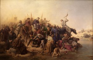 Korsfararna i öknen av Carl Friedrich Lessing