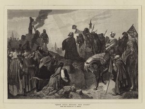 John Huss före staven av Carl Friedrich Lessing
