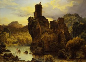 Riddarborg av Carl Friedrich Lessing