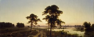 Schlesiskt landskap av Carl Friedrich Lessing