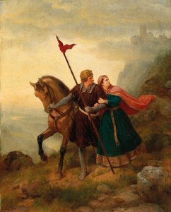 Walther och Hildegund flyr, 1841.