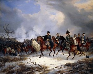 Slaget vid Kesseldorf av Carl Friedrich Schulz