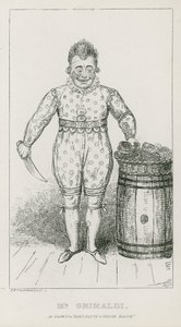 Mr Joseph Grimaldi som clown i Harlequin and Friar Bacon