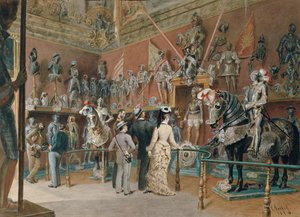 Armoury I från Ambras-samlingen av Carl Goebel der Jüngere
