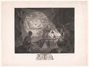 Allegori om Tea Party och den amerikanska, holländska och schweiziska frihetskampen Tea-Tax-Tempest, eller den angloamerikanska revolutionen (titel på objektet) av Carl Gottlieb Guttenberg