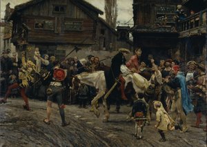 Peder Sunnanvaders och Mästare Knuts vansinniga intåg i Stockholm 1526, 1879