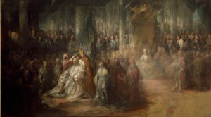 Kröningen av kung Gustav III av Sverige (1746-92)