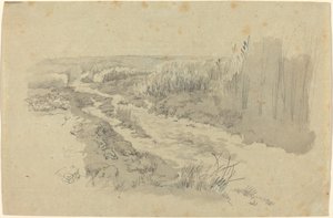 En stig genom fält nära Leipzig av Carl Gustav Carus