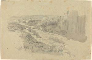 En stig genom fälten nära Leipzig av Carl Gustav Carus