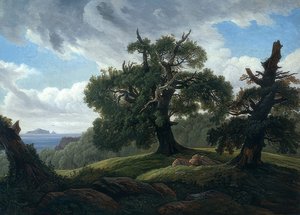 Ekar vid havet. 1835
