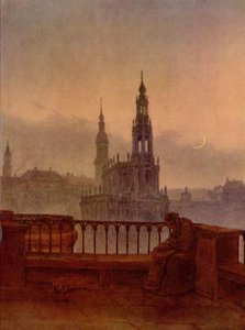 Tyska: Utsikt över Dresden från Brühls terrass Utsikt över Dresden från Brühls terrass av Carl Gustav Carus