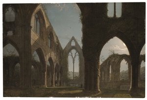 Tintern Abbey (olja på duk) av Carl Gustav Carus