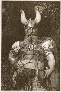 A Viking Chief, illustration från 