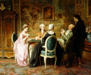 Kortspelet, av Carl Heinrich Hoff