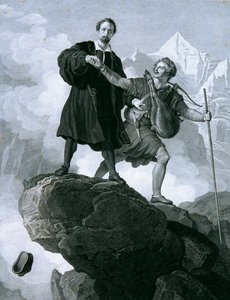 Manfred och gemssjägaren av Carl Heinrich Rahl