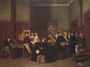 Tredje klassens väntrum II, ca 1865 av Carl Hendrik d Unker