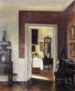 En interiör med en cello av Carl Holsoe
