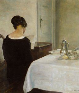 Brevet (olja på duk) av Carl Holsoe