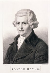 Joseph Haydn (1732-1809) graverad av F.A. Andorff av Carl Jager
