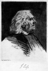 Franz Liszt 1811-1886, ungersk kompositör och pianist, 1900-talet. av Carl Jander