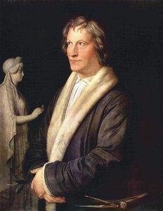 Porträtt av skulptören Thorwaldsen