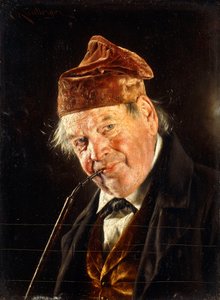 En man med ett rör, av Carl Kronberger