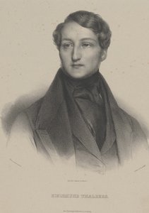 Porträtt av pianisten och kompositören Sigismund Thalberg 1812-1871, ca. 1850.