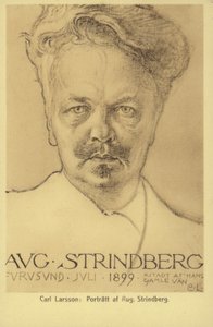 August Strindberg (1849-1912), svensk dramatiker, romanförfattare, poet och konstnär, 1899 av Carl Larsson
