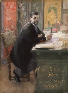 Gustaf Upmark, generaldirektör för Nationalmuseet, 1894 av Carl Larsson