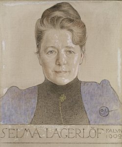 Selma Lagerlöf, 1902 av Carl Larsson