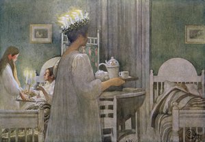 St. Lucy-festen den 13 december av Carl Larsson