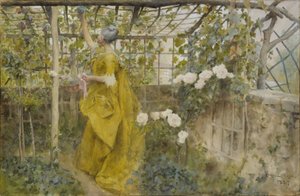 The Vine, 1884 (wc på papper) av Carl Larsson