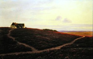 En stuga på Jylland (olja på duk)