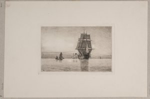 Danska: Tyst kväll i Nordsjön av Carl Locher