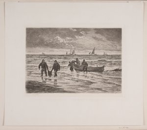 Fångsten bärs iland