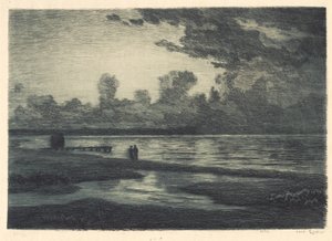 Sommarnatt vid Hornbæks strand
