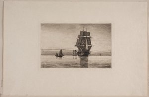 Lugn kväll i Nordsjön av Carl Locher