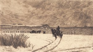 Vinterdag på Hornbæk