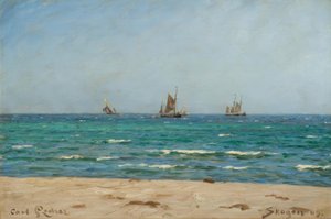 C.Locher, Segelbåtar i Skagen av Carl Ludvig Locher