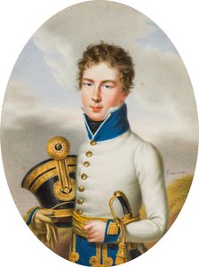 Löjtnant i k.k. Ungerska infanteriregementet löjtnant fältmarskalk Nikolaus Prins Esterhazy av Carl Ludwig Hummel de Bourdon