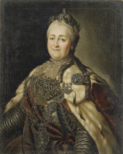 Porträtt av kejsarinnan Katarina II 1729-1796, 1780