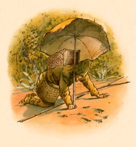 Robinson Crusoe ser fotspår