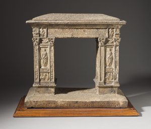 Modell av Argentarii-bågen, ca 1792-95 (kork, tonad stuckatur och sand) av Carl May